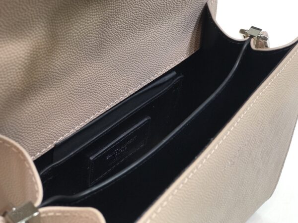 [REP 1:1] Saint Laurent Cassandra Medium Top Handle Bag Beige For Women 9.6in/24.5cm YSL