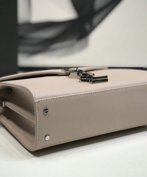 [REP 1:1] Saint Laurent Cassandra Medium Top Handle Bag Beige For Women 9.6in/24.5cm YSL