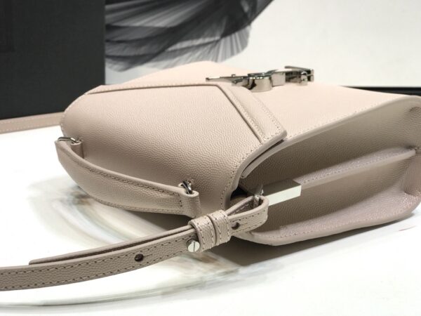 [REP 1:1] Saint Laurent Cassandra Medium Top Handle Bag Beige For Women 9.6in/24.5cm YSL