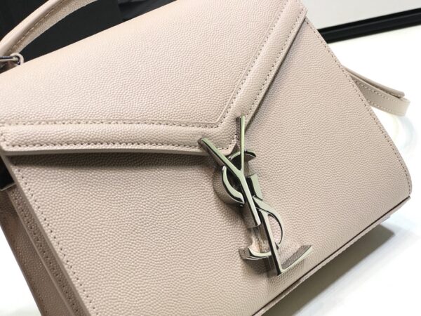 [REP 1:1] Saint Laurent Cassandra Medium Top Handle Bag Beige For Women 9.6in/24.5cm YSL