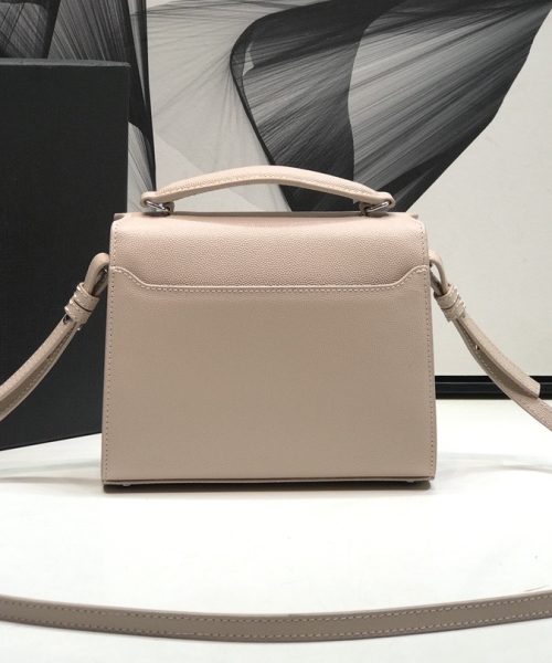 [REP 1:1] Saint Laurent Cassandra Medium Top Handle Bag Beige For Women 9.6in/24.5cm YSL