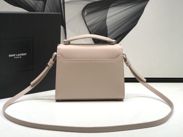 [REP 1:1] Saint Laurent Cassandra Medium Top Handle Bag Beige For Women 9.6in/24.5cm YSL