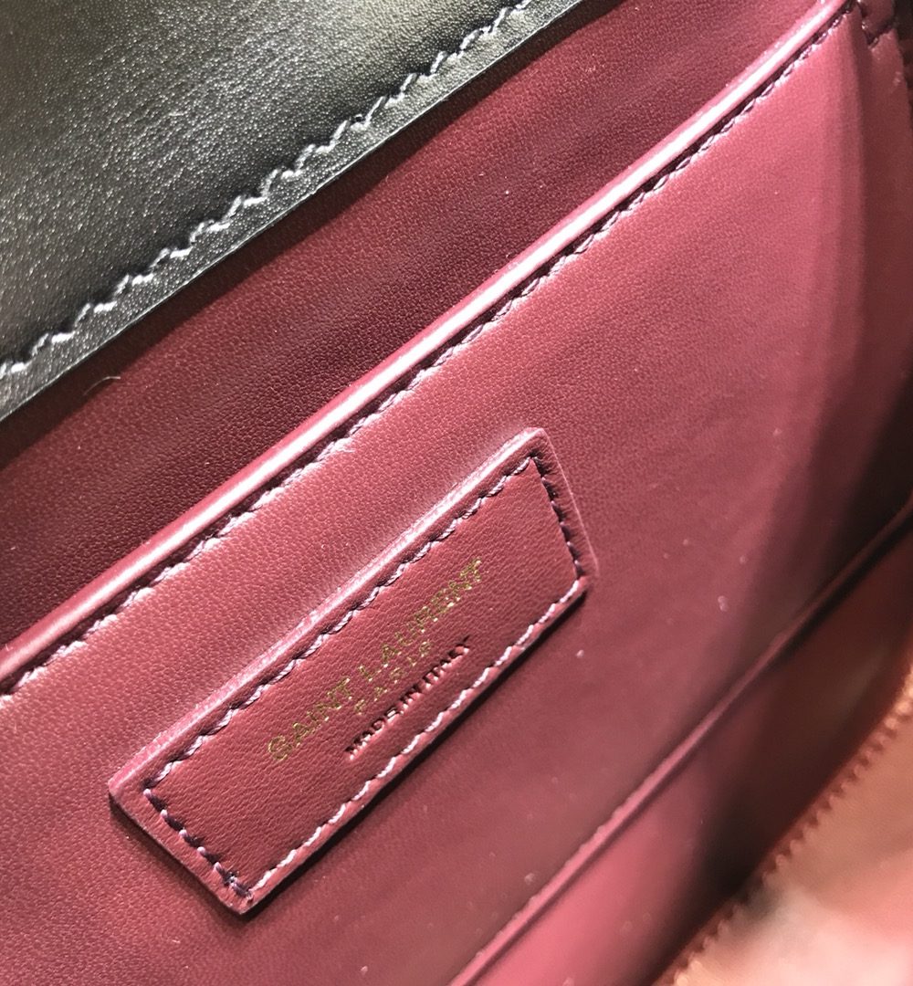 [REP 1:1] Saint Laurent Cassandra Medium Top Handle Bag In Grain Black For Women 9.6in/24.5cm YSL 623931BOW0W1000