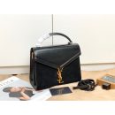 [REP 1:1] Saint Laurent Cassandra Medium Top Handle Bag In Grain Black For Women 9.6in/24.5cm YSL 623931BOW0W1000