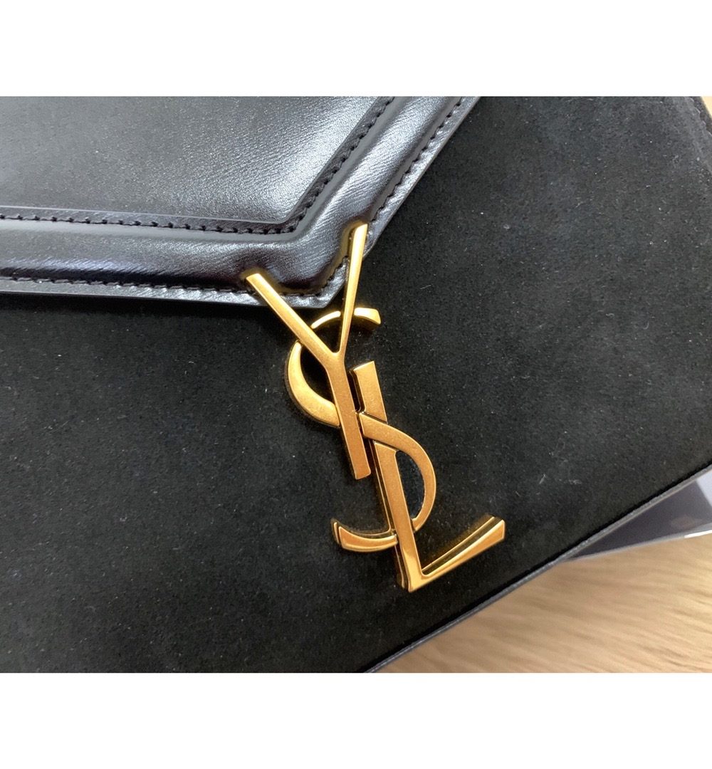 [REP 1:1] Saint Laurent Cassandra Medium Top Handle Bag In Grain Black For Women 9.6in/24.5cm YSL 623931BOW0W1000