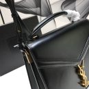 [REP 1:1] Saint Laurent Cassandra Medium Top Handle Bag In Grain Black For Women 9.6in/24.5cm YSL 623931BOW0W1000