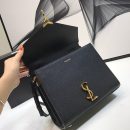 [REP 1:1] Saint Laurent Cassandra Medium Top Handle Bag In Grain Black For Women 9.6in/24.5cm YSL