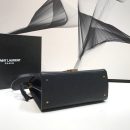 [REP 1:1] Saint Laurent Cassandra Medium Top Handle Bag In Grain Black For Women 9.6in/24.5cm YSL