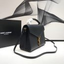 [REP 1:1] Saint Laurent Cassandra Medium Top Handle Bag In Grain Black For Women 9.6in/24.5cm YSL