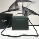 [REP 1:1] Saint Laurent Cassandra Medium Top Handle Bag In Grain Dark Green For Women 9.6in/24.5cm YSL
