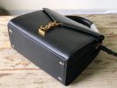 [REP 1:1] Saint Laurent Cassandra Medium Top Handle Bag In Grain De Poudre Embossed Black For Women 9.6in/25cm 623931BOW0W1000