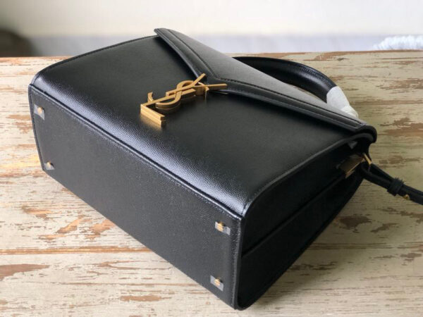 [REP 1:1] Saint Laurent Cassandra Medium Top Handle Bag In Grain De Poudre Embossed Black For Women 9.6in/25cm 623931BOW0W1000