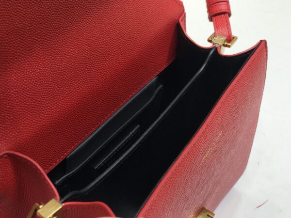 [REP 1:1] Saint Laurent Cassandra Medium Top Handle Bag Red For Women 9.6in/24.5cm YSL