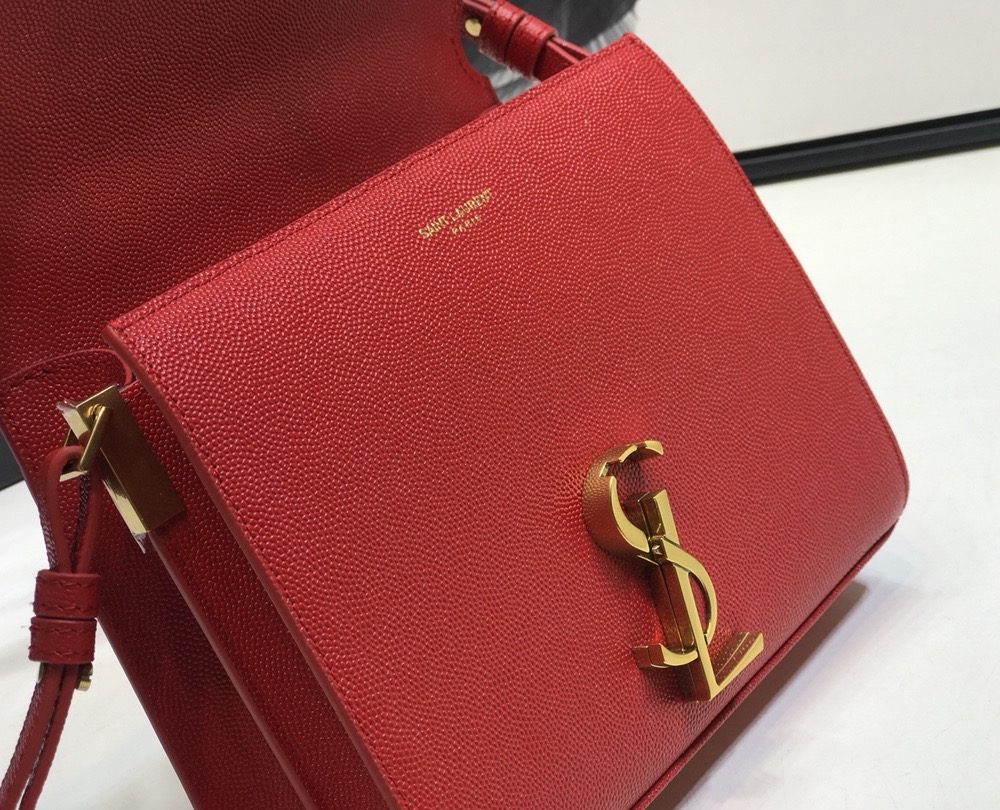 [REP 1:1] Saint Laurent Cassandra Medium Top Handle Bag Red For Women 9.6in/24.5cm YSL