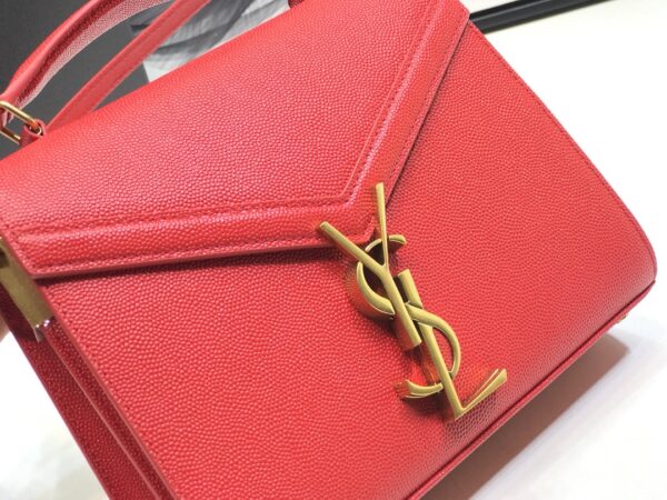 [REP 1:1] Saint Laurent Cassandra Medium Top Handle Bag Red For Women 9.6in/24.5cm YSL