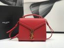 [REP 1:1] Saint Laurent Cassandra Medium Top Handle Bag Red For Women 9.6in/24.5cm YSL