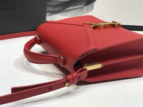 [REP 1:1] Saint Laurent Cassandra Medium Top Handle Bag Red For Women 9.6in/24.5cm YSL