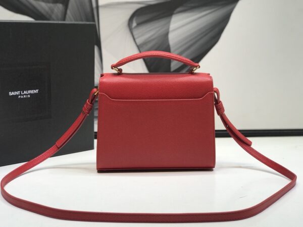 [REP 1:1] Saint Laurent Cassandra Medium Top Handle Bag Red For Women 9.6in/24.5cm YSL