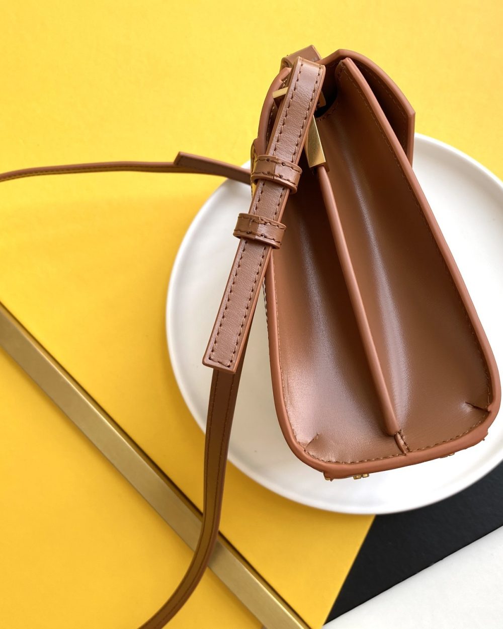 [REP 1:1] Saint Laurent Cassandra Mini Top Handle Bag For Women 7.8in/20cm Gold Hardware YSL 623930HZD2J9380