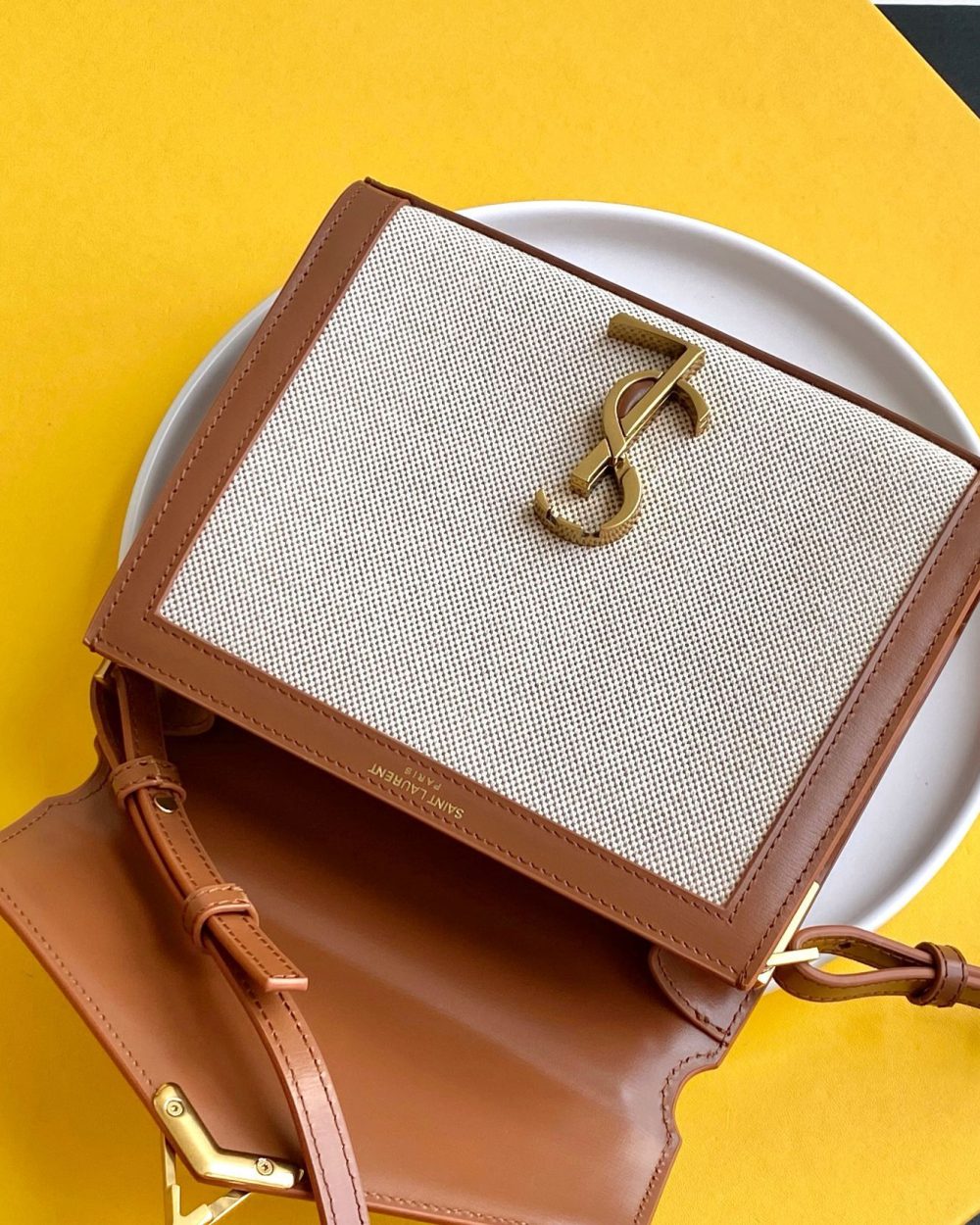 [REP 1:1] Saint Laurent Cassandra Mini Top Handle Bag For Women 7.8in/20cm Gold Hardware YSL 623930HZD2J9380