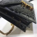 [REP 1:1] Saint Laurent Cassandra Small Crossbody Bag With Stone Print Black For Women 7.4in/19cm YSL