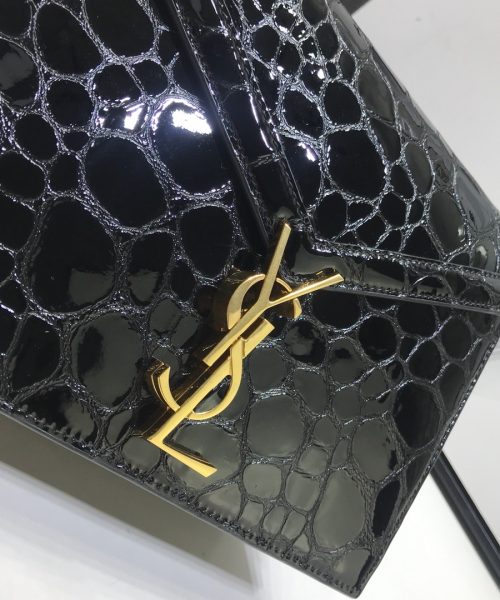 [REP 1:1] Saint Laurent Cassandra Small Crossbody Bag With Stone Print Black For Women 7.4in/19cm YSL