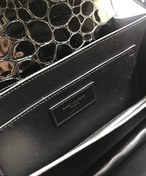 [REP 1:1] Saint Laurent Cassandra Small Crossbody Bag With Stone Print Black For Women 7.4in/19cm YSL