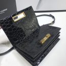 [REP 1:1] Saint Laurent Cassandra Small Crossbody Bag With Stone Print Black For Women 7.4in/19cm YSL
