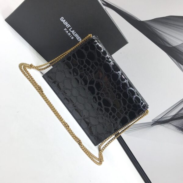 [REP 1:1] Saint Laurent Cassandra Small Crossbody Bag With Stone Print Black For Women 7.4in/19cm YSL
