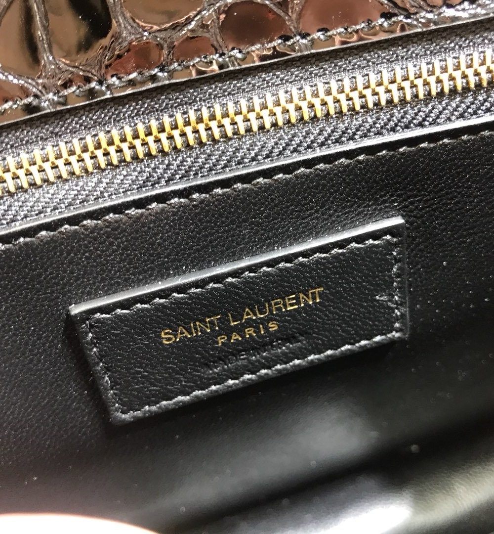 [REP 1:1] Saint Laurent Cassandra Small Crossbody Bag With Stone Print Black For Women 7.4in/19cm YSL
