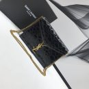 [REP 1:1] Saint Laurent Cassandra Small Crossbody Bag With Stone Print Black For Women 7.4in/19cm YSL