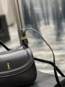 [REP 1:1] Saint Laurent Charlie Medium Shoudler Bag Black For Women 9.1in/23cm YSl 6867422R20W1000