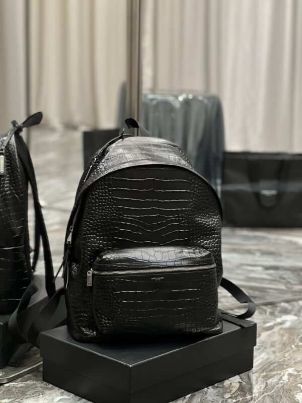 [REP 1:1] Saint Laurent City Backpack Black For Women, Women's Bags 16.1in/41cm YSL‎ 534967DZE2F1000
