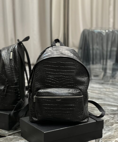 [REP 1:1] Saint Laurent City Backpack Black For Women, Women's Bags 16.1in/41cm YSL‎ 534967DZE2F1000