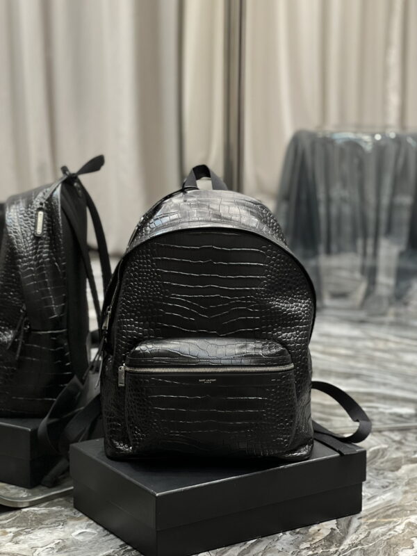 [REP 1:1] Saint Laurent City Backpack Black For Women, Women's Bags 16.1in/41cm YSL‎ 534967DZE2F1000