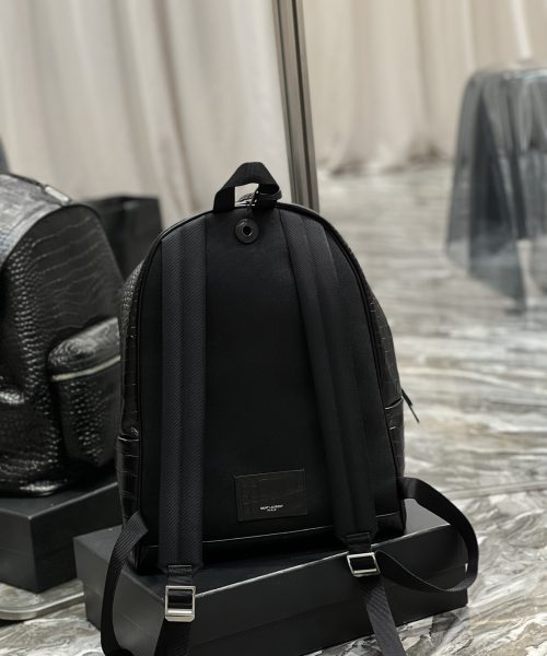 [REP 1:1] Saint Laurent City Backpack Black For Women, Women's Bags 16.1in/41cm YSL‎ 534967DZE2F1000