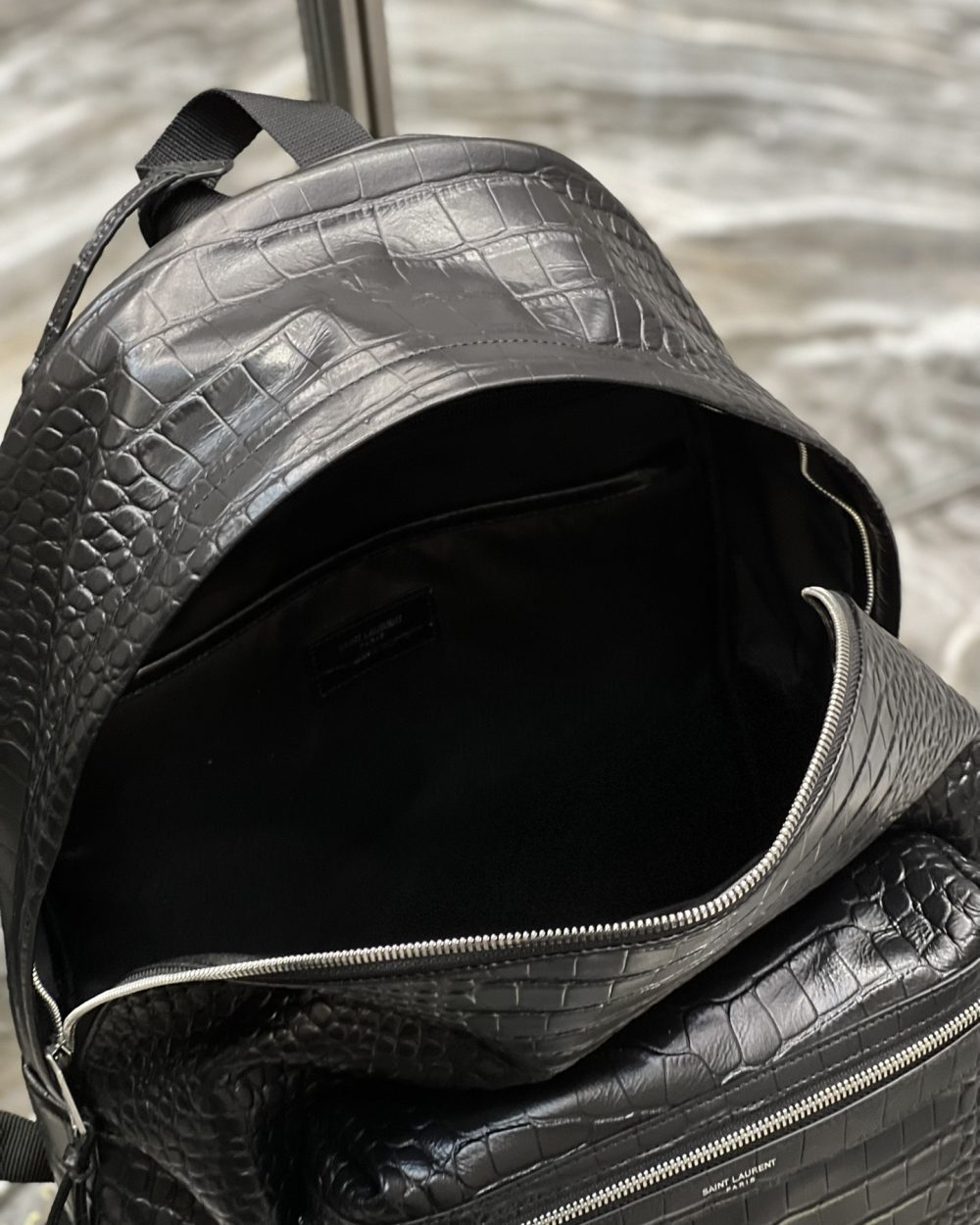 [REP 1:1] Saint Laurent City Backpack Black For Women, Women's Bags 16.1in/41cm YSL‎ 534967DZE2F1000