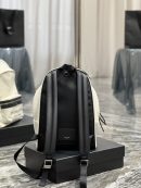 [REP 1:1] Saint Laurent City Backpack In Canvas Unisex For Women 13.8in/35cm White YSL