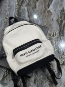 [REP 1:1] Saint Laurent City Backpack In Canvas Unisex For Women 13.8in/35cm White YSL