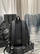 [REP 1:1] Saint Laurent City Backpack In Canvas Unisex For Women 15in/38cm Black YSL
