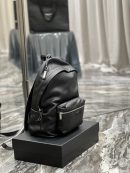 [REP 1:1] Saint Laurent City Backpack In Unisex For Women 13.8in/35cm Black YSL