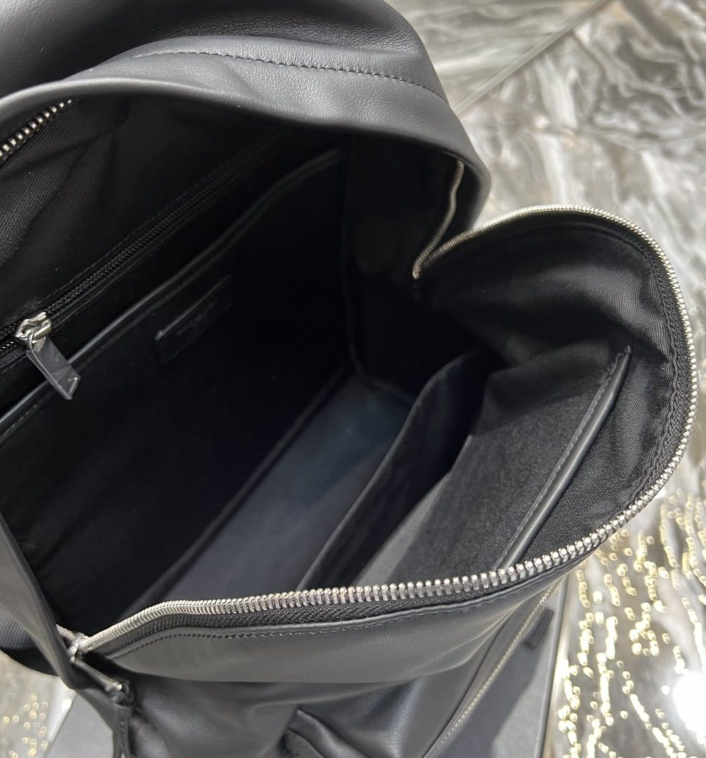 [REP 1:1] Saint Laurent City Backpack In Unisex For Women 13.8in/35cm Black YSL