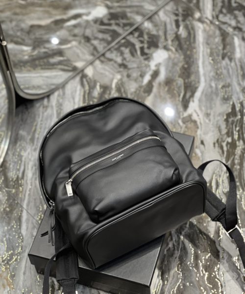 [REP 1:1] Saint Laurent City Backpack In Unisex For Women 13.8in/35cm Black YSL
