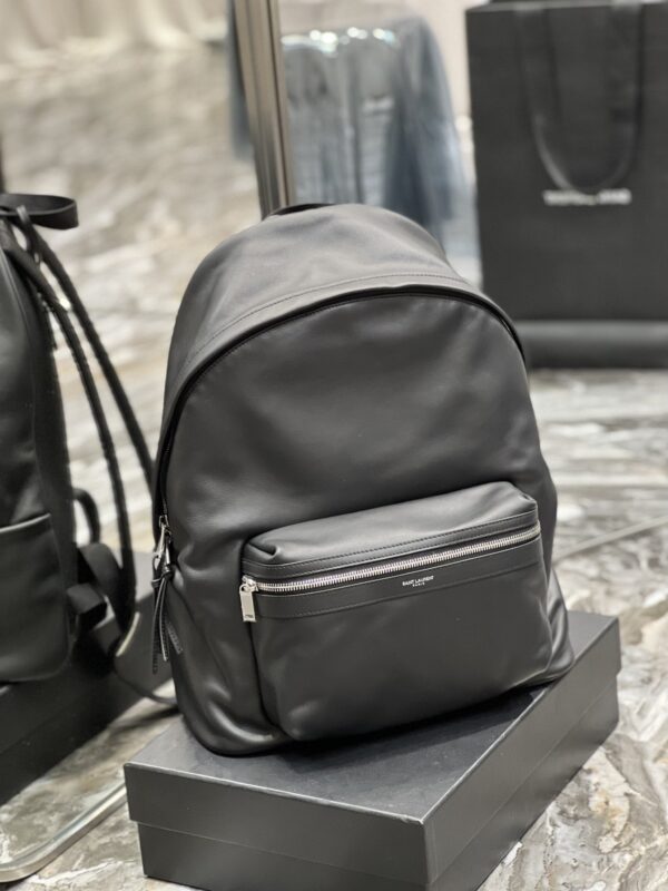 [REP 1:1] Saint Laurent City Backpack Unisex For Women 15in/38cm Black YSL
