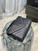 [REP 1:1] Saint Laurent College Large Chain Bag Black With Silver TonedHardware For Women 12.6in/32cm YSL 600278BRM041000