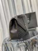 [REP 1:1] Saint Laurent College Large Chain Bag Black With Silver TonedHardware For Women 12.6in/32cm YSL 600278BRM041000