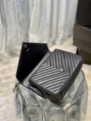 [REP 1:1] Saint Laurent College Large Chain Bag Black With Silver TonedHardware For Women 12.6in/32cm YSL 600278BRM041000