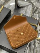 [REP 1:1] Saint Laurent College Medium Shoulder Bag Brown For Women, Women's Bags 9.4in/24cm YSL