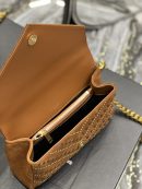 [REP 1:1] Saint Laurent College Medium Shoulder Bag Brown For Women, Women's Bags 9.4in/24cm YSL