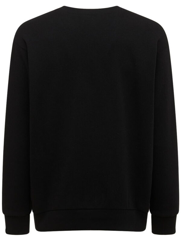 Saint Laurent Crewneck Long Sleeved Pullover Sweatshirt Black For Men